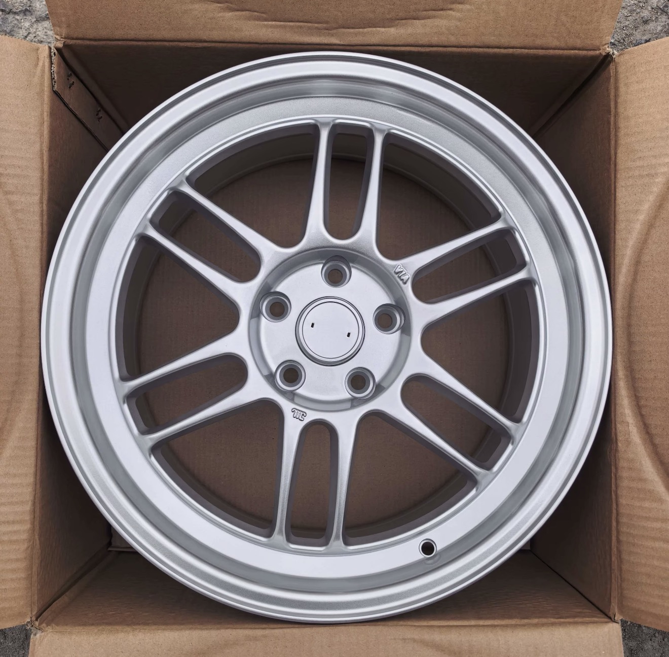 Motorsport twin-six (Enkei RPF1-inspired) aftermarket wheel